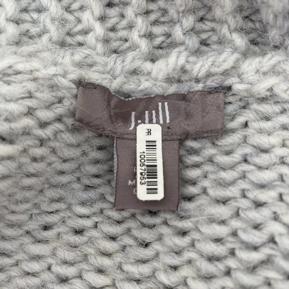 J. Jill Gray Chunky Knit Alpaca Blend Soft & Cozy Knit Open Cardigan - Size XS - Picture 6 of 8